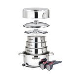 Magma 10 Piece Stainless Steel Induction Cook-Top Gourmet Nesting Cookware Set
