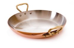 Mauviel M’Heritage Copper M150B 6527.12 4.8-Inch Round Pan with Bronze Handles