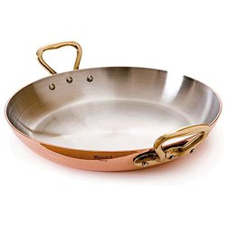Mauviel M’Heritage Copper M150B 6527.26 10.2-Inch Round Pan with Bronze Handles