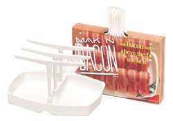 Microwave Bacon Cooker – The Original Makin’ Bacon Microwave Bacon Rack – Reduces Fat up to 35%