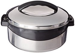 Milton Regent Hot Pot Insulated Casserole Keep Warm/Cold Upto 4-6 Hours, Full Stainless Steel, 2.5 Liter