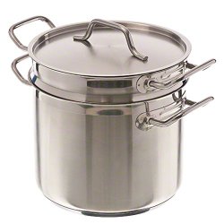 Pinch (DBC-8) 8 qt Induction Ready Stainless Steel Double Boiler w/Cover