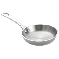 Restaurantware 1 Count Stainless Steel Frying Pan, 4″, Silver