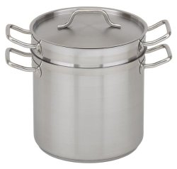 Royal Industries (ROY SS DB 12) – 12 Qt Induction-Ready Stainless Steel Double Boiler