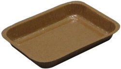 Solut 91136 Kraft Paper Entree 1/8 Sheet Baking Tray, 20-Fluid Ounce Capacity, 8.31″ Length x 6.03″ Width x 1.13″ Height, Natural (Case of 360)