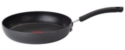 T-fal E91807 Ultimate Hard Anodized Durable Nonstick Expert Interior Thermo-Spot Heat Indicator Anti-Warp Base Dishwasher Safe Oven Safe Saute / Fry Pan Cookware, 12-Inch, Gray