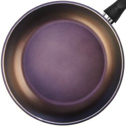 TeChef – Color Pan 12″ Frying Pan, Coated with DuPont Teflon Select – Colour Collection / Non-Stick Coating (PFOA Free) / (Aubergine Purple)