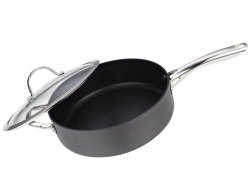 Cooks Standard NC-00346 5-Quart Hard Anodize Premium Grade Nonstick with Deep Straight Saute Pan with Cover, 11-Inch