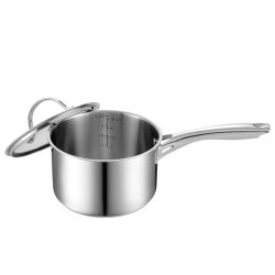 Cooks Standard NC-00349 Stainless Steel Sauce Pan with Cover, 3-Quart