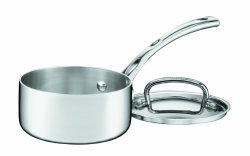 Cuisinart FCT19-14 French Classic Tri-Ply Stainless 1-Quart Saucepan with Cover