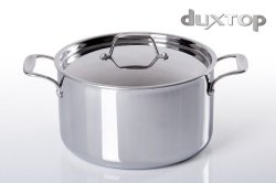 Duxtop Whole-Clad Tri-Ply Stainless Steel Induction Ready Premium Cookware SaucePan with Cover 6-1/2-Quart
