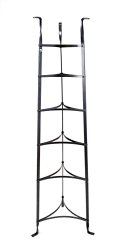 Enclume 6-Tier Cookware Stand, Free Standing Pot Rack, Hammered Steel (Assembled)