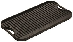 Lodge LPGI3 Cast-Iron Reversible Grill/Griddle, 20-inch x 10.44-inch