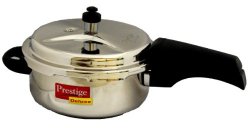 Prestige Deluxe Stainless Steel Pressure Cooker, 3-Liter