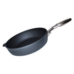 Swiss Diamond Nonstick Saute Pan with Lid, Stainless Steel Handle – 5.8 qt (12.5″)