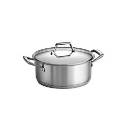 Tramontina Prima 5 Quart 18/10 Stainless Steel Tri-Ply Base Covered Dutch Oven