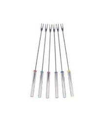 Trudeau Stainless Steel Fondue Forks, Set of 6