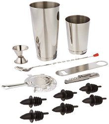 ChefLand 13-Piece Professional Bar Set, Stainless Steel