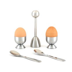 Eparé Egg Topper Set, Steel