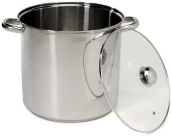 Excelsteel 16 Quart Stainless Steel Stockpot With Encapsulated Base