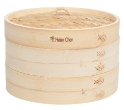 Helen Chen’s Asian Kitchen Bamboo Steamer, 10-Inch