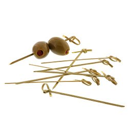 Royal Bamboo Knot Cocktail and Hors’ D’oeuvre Pick, 4-Inch, Green – 100 ct