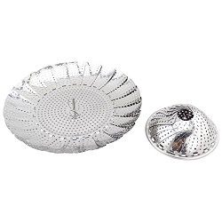 Vegetable steamer 100% Stainless steel basket insert from exquisite home and kitchen. Comes in three different sizes Large ,Medium and Small .