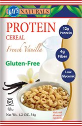 Kay’s Naturals Protein Cereal, French Vanilla, 1.2 ounces (Pack of 6)