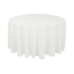 LinenTablecloth 120-Inch Round Polyester Tablecloth