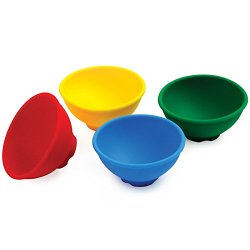 Norpro Silicone Mini Pinch Bowls, 4 Piece Set
