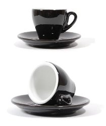 Nuova Point Milano Black Espresso Cups – Set of 6 – Original By Nuova Point Italy