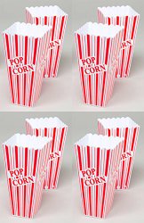 Set of 8 Popcorn Plastic Container Box Tub Bowl – Presentation is Everything