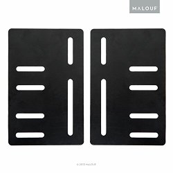 STRUCTURES by Malouf Bed Frame Headboard Bracket Modification Plate Vertical Modi, Set of 2