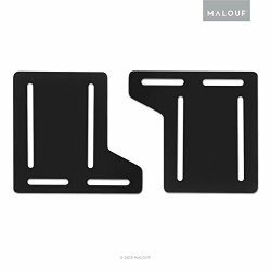 STRUCTURES by Malouf Queen Bed Frame Headboard Bracket Modification Plate Modi, Set of 2