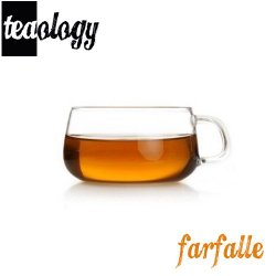 Teaology Farfalle Borosilicate Glass Tea & Coffee Cup – 6.75 oz. Glass