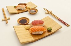 Zoie + Chloe 100% Natural Bamboo Sushi Gift Set for Two