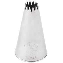 Ateco # 863 – French Star Pastry Tip.31” Opening Diameter- Stainless Steel