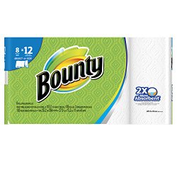 Bounty Select-A-Size Paper Towels, White, 8 Giant Rolls