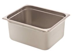 Browne-Halco 88126 24-Gauge Stainless Steel Stack-A-Way Anti-Jam Steam Table Pan, 1/2 Size, 10.6-Quart