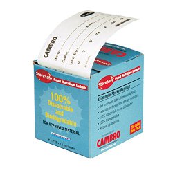 Cambro Manufacturing 23SLB250 StoreSafe Labels Food Rotation 250 Count (1 ROLL)