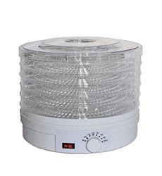 Chicago Food Machinery BY1102 Easy Dry Deluxe Food Dehydrator with Adjustable Thermostat, White