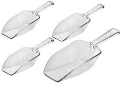Clear Candy Scoops Set of Four