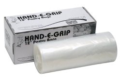 DayMark IT115435 12″ Hand-E-Grip Disposable Pastry Bag with Dispenser (Roll of 100)