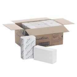 Georgia-Pacific Signature 23000 White 2-Ply Premium C-Fold Paper Towel, 13.2″ Length x 10.1″ Width (Case of 12 Packs, 120 per Pack)