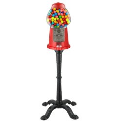 Great Northern 15-Inch Vintage Candy Gumball Machine and Bank with Stand, Everyone Loves Gumballs