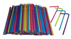 Hanamal Colored Disposable Flexible Drinking Straws (450pcs)