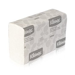 Kleenex Multifold Towels (01890), White, 16 Packs / Case, 150 Trifold Paper Towels / Pack, 2,400 Towels / Case