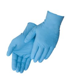 Liberty Glove – Duraskin – T2010W Nitrile Industrial Glove, Powder Free, Disposable, 4 mil Thickness, X-Large, Blue (Box of 100)