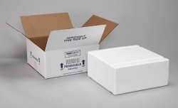 Polar Tech XM15C Thermo Chill Expand-em Series Insulated Carton with Foam Shipper, 10-5/8″ Length x 6-1/2″ Width x 5″ Depth (Case of 4)