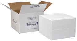Polar Tech XM3C Thermo Chill Expand-em Series Insulated Carton with Foam Shipper, 10-3/8″ Length x 10-3/8″ Width x 11″ Depth (Case of 2)